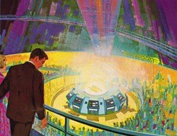 ''After a countdown, brilliant flashes of light and a loud popping crack would signify that GE was successful in tapping into the nuclear science of sun building,'' writes a Disney historian, recalling the magic of the Fusion Demonstration experience. (Click to view larger version...)